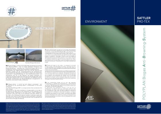 Titelseite: POLYPLAN Biogas ABS