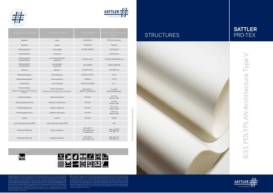 Titelseite: POLYPLAN Architecture Type V Art. 631